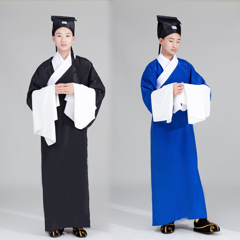 京剧戏曲服装袍素老生褶子古装书生素戏剧衣服穷老头戏服