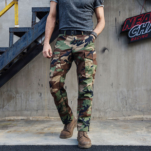 酋长新品潮迷户外迷彩长裤战术工装多袋裤登山裤休闲通勤运动裤子