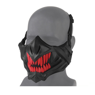 WOSPORT蝙蝠面具高透气钢丝面具半脸EVA软垫防护战术面具护脸面罩