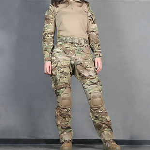 爱默生军迷户外CS战术女士男生G3蛙服MC迷彩服军训服T恤裤子套装