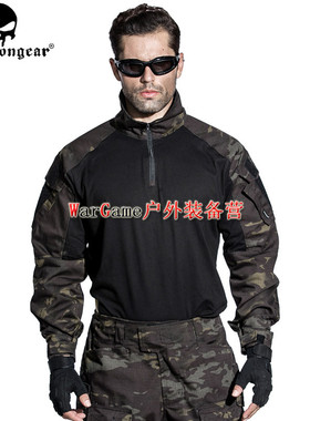 爱默生G3MCBK全地形黑色迷彩战术长袖T恤真人户外CS伪装军迷上衣