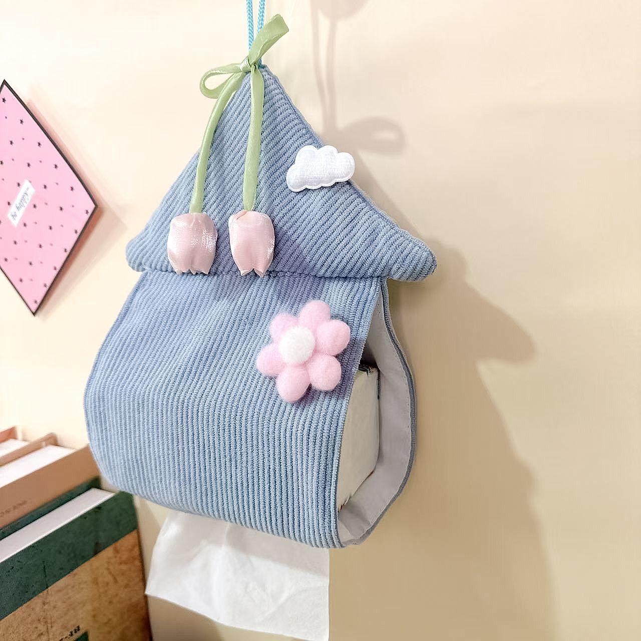 新款壁挂式纸巾袋家用客厅抽纸袋