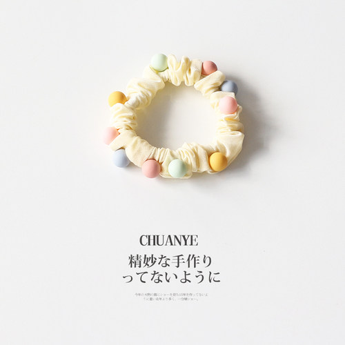 川野糖果色少女可爱韩国头绳