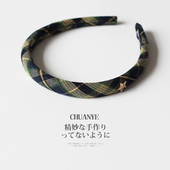 川野格纹发箍女2025新款 网红气质细发捆头箍百搭外出压发发卡头饰