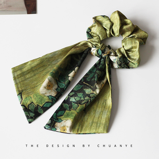 川野文艺风发圈大肠圈高级感头圈发绳2026新款 扎头绳女丸子头发饰