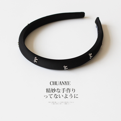 川野蝴蝶结发箍女高级感