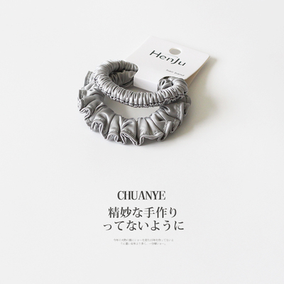 川野韩系褶皱缎面小肠发圈