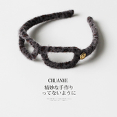 川野豹纹眼镜发箍高颅顶头箍女2025新款 高端发饰压发外出百搭发卡