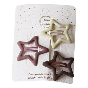 星星小发夹女新款侧边刘海夹碎发夹简约可爱bb夹爱心发卡夹子头饰