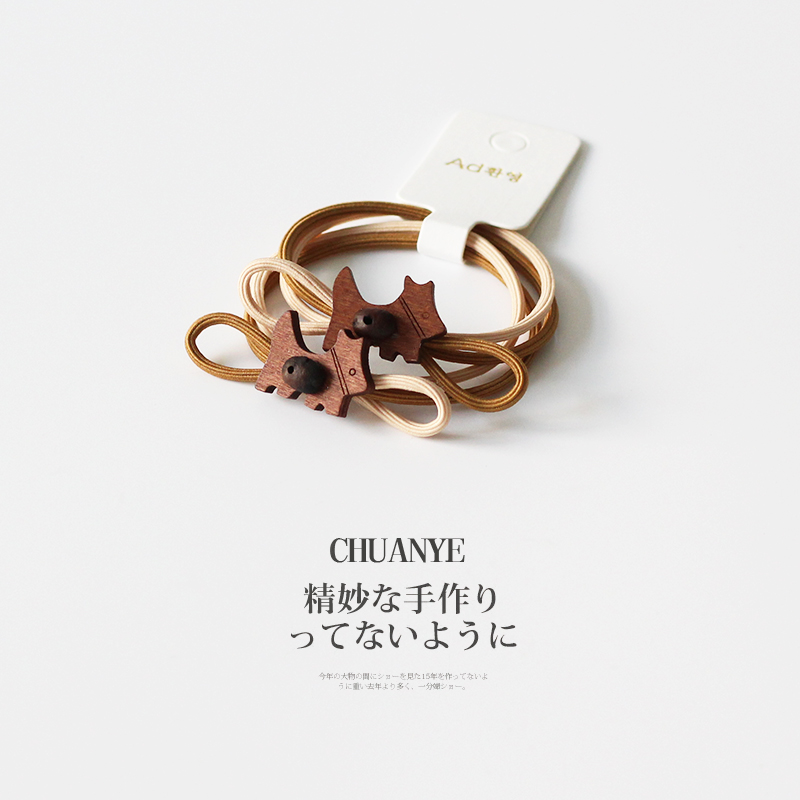 川野日韩卡通动物小皮筋