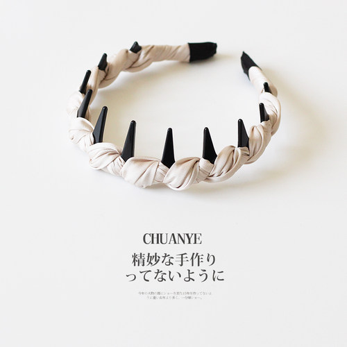 川野时尚高级感发箍女韩系高颅顶