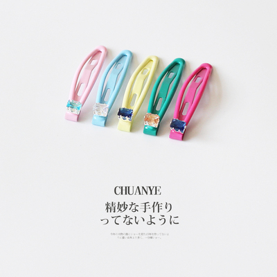 川野法式多巴胺彩色五件套发夹