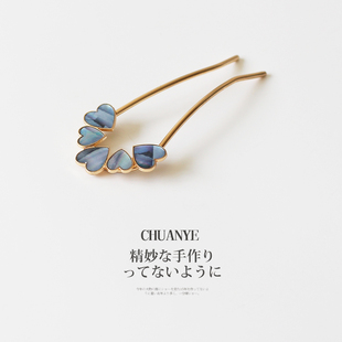 川野爱心发簪头饰网红2025新款高级感发饰簪花女生新中式固定头发