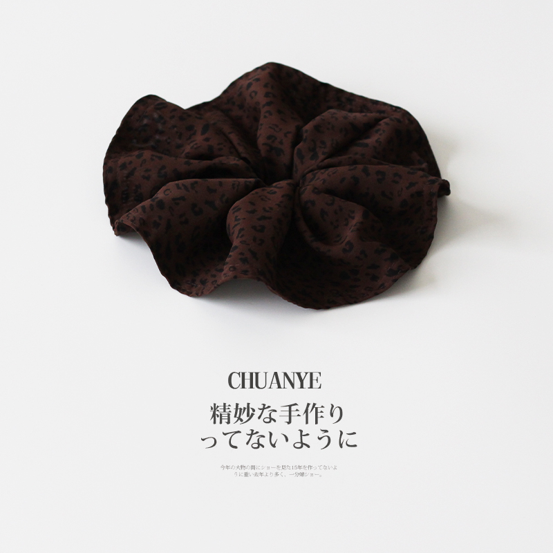 川野法式棕色豹纹大肠发圈