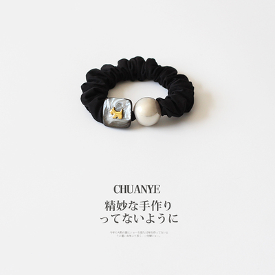 川野法式小狗珍珠大肠发圈