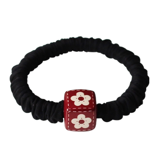 川野方块发圈头绳网红气质扎马尾发绳加粗橡皮筋高弹力耐用扎头发