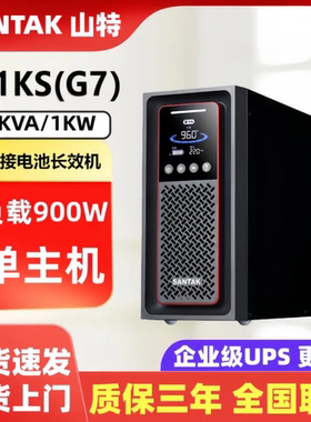 山特在线式UPS不间断电源C1KS/1KVA/1000W 服务器稳压220V防断电