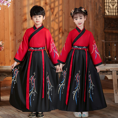 汉服男童国学服装中国风