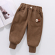 运动灯芯绒卫裤 女童裤 儿童春装 宝宝外穿洋气休闲条绒裤 子春秋新款