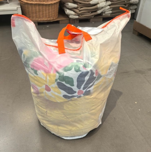 新品宜家派克拉洗衣袋收纳袋衣物袋整理袋70公升搬家袋代购