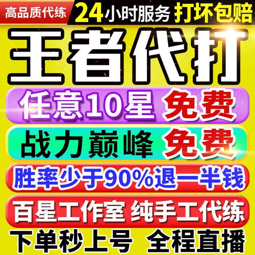 【30万粉丝丨秒上号丨国服工作室】王者荣耀代打代练打排位巅峰赛