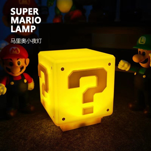 趣味按压感应 Super 超级马里奥小夜灯 Lamp 解压玩具 Mario