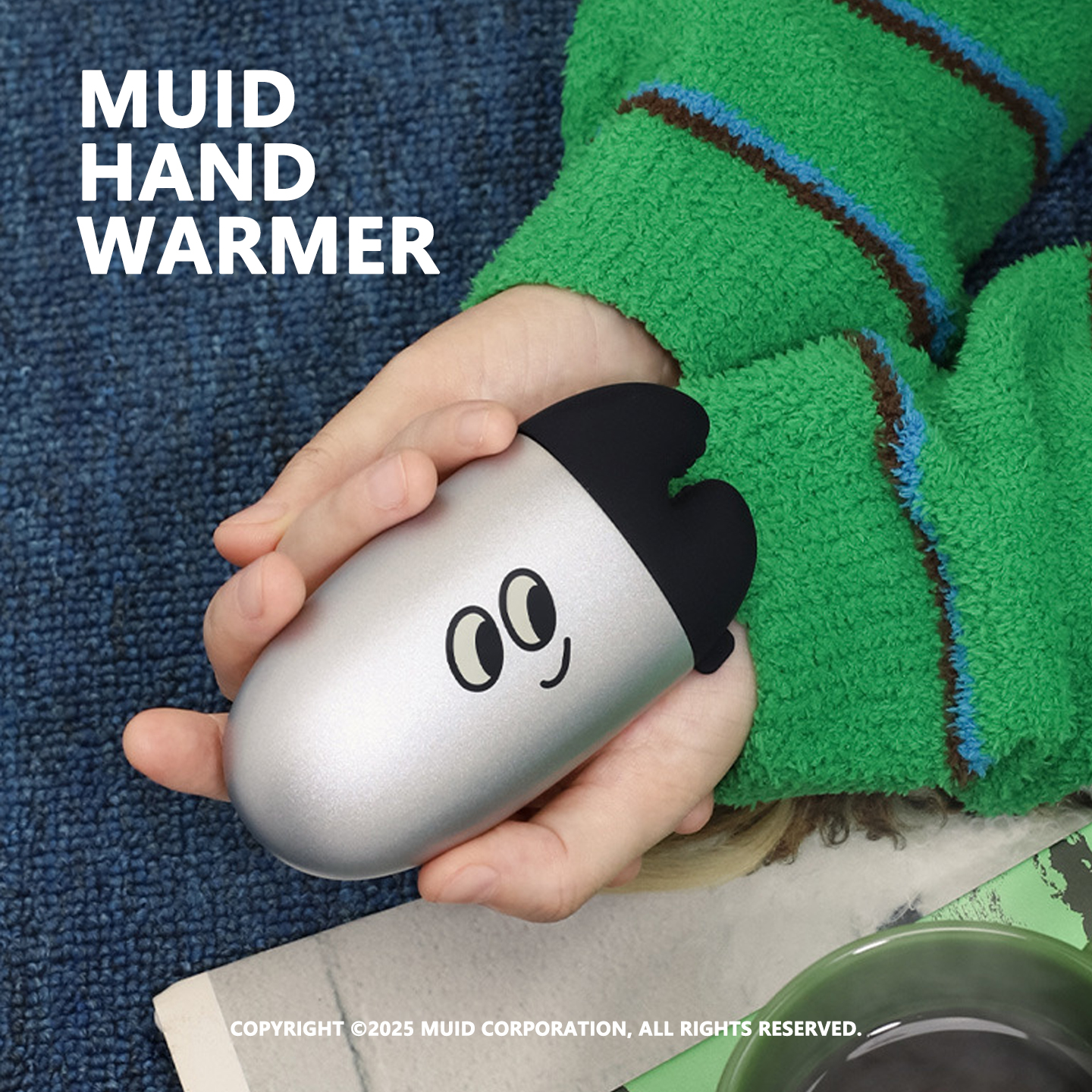 新款MUID郑大钱暖手宝双面发热