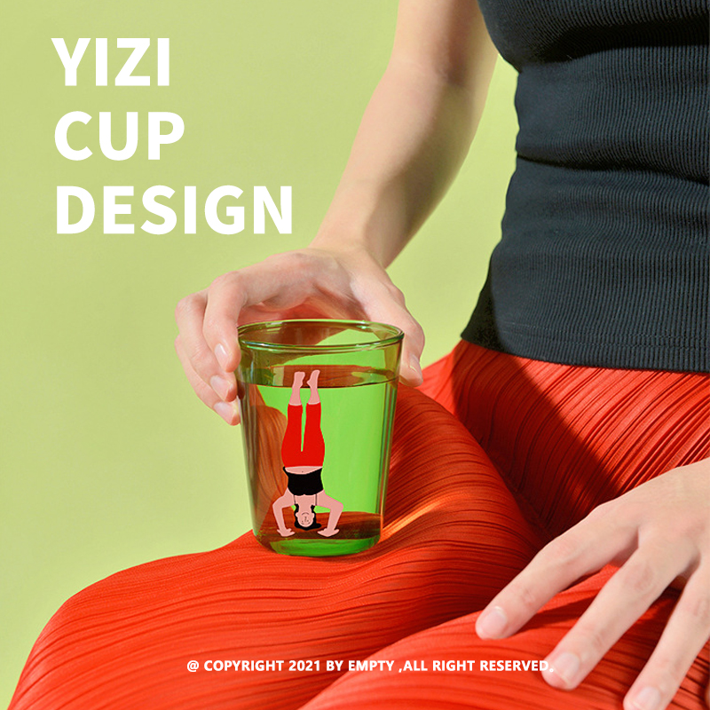 cupyizi彩色艺术玻璃art口杯