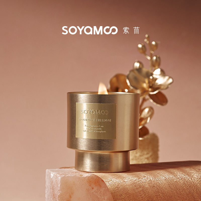 现货金属感男士中性风烟草香薰蜡