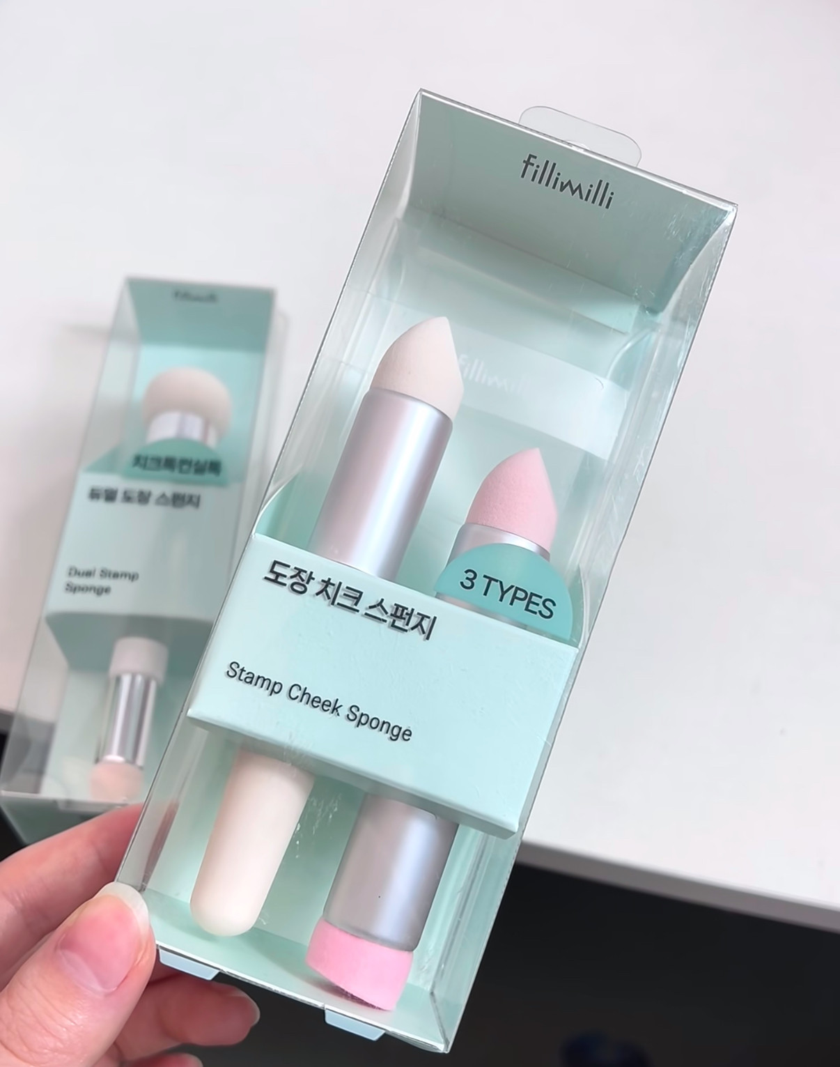 韩国fillimilli新品海绵腮红刷套装多头可替换上妆便携套装美妆工
