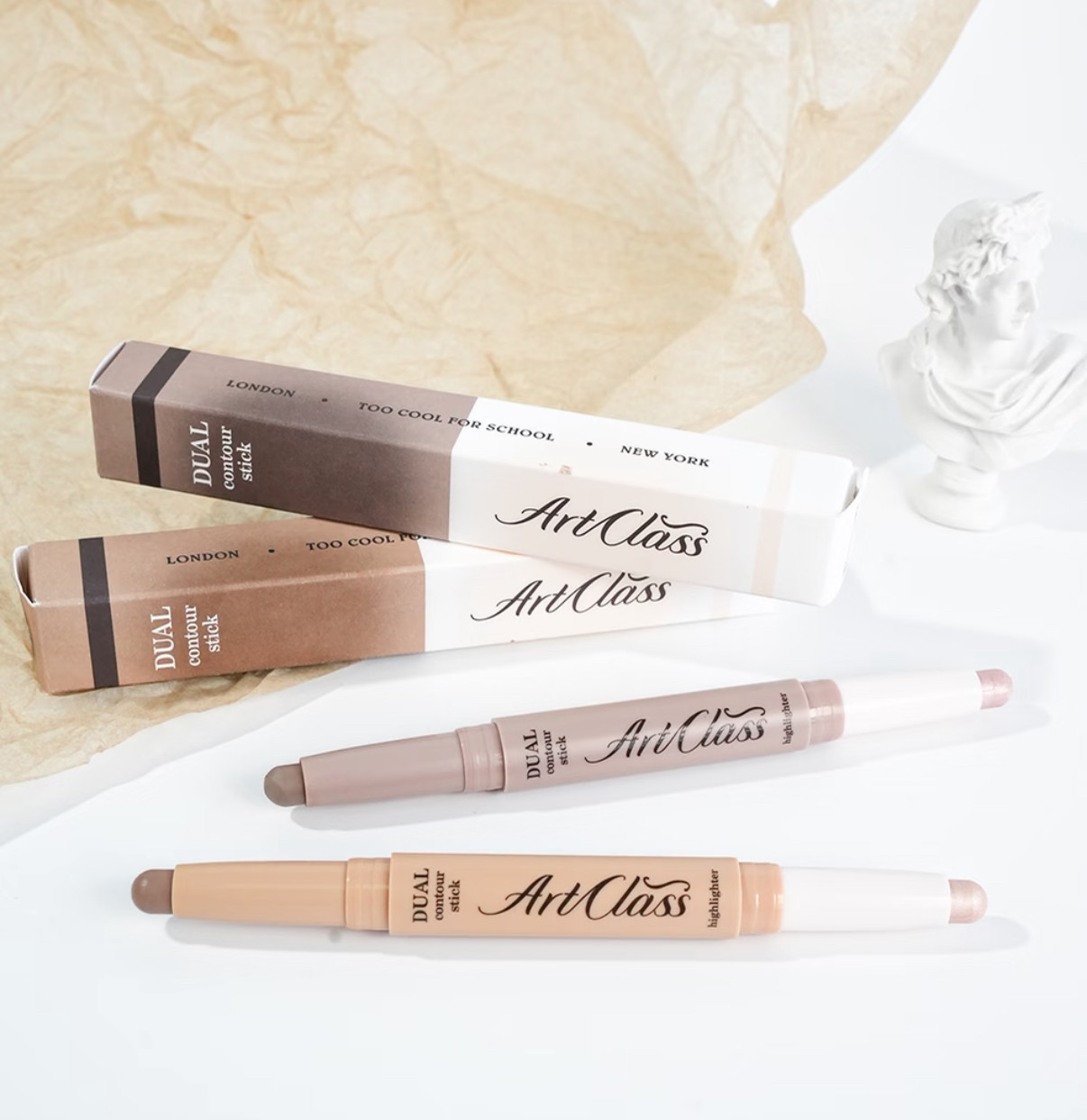 韩国Too cool for school涂酷双头修容笔阴影高光笔鼻影轮廓便携