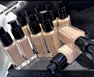 Addiction新款立体光感持久粉底液清透滋润持妆干油皮30ML提亮肤