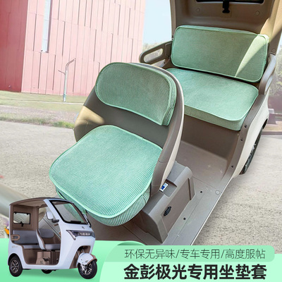 专用于金彭哪吒B极光雅迪CL15电动三轮车座套坐垫防滑防水垫子