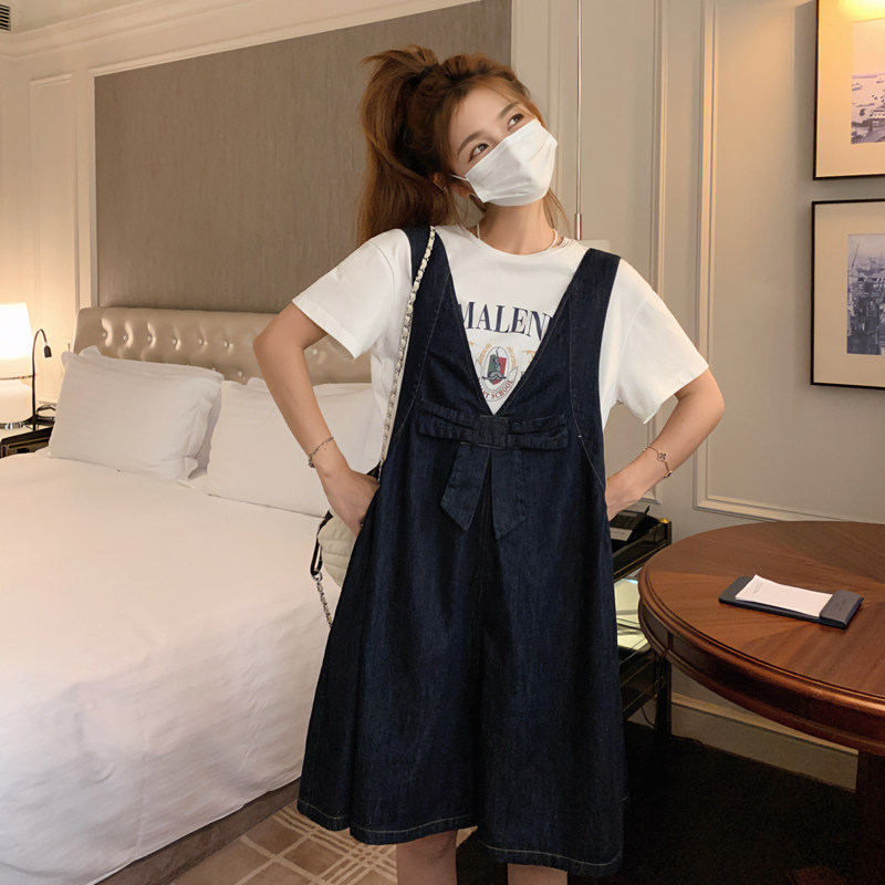 韩版小个子超火连体裙裤夏季2025新款盐系复古蝴蝶结设计感背带裤,女装连衣裙,浙宝179