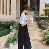 大货已出!!!2025年新款拼色连衣裙女款式大摆女款1625-P95-K158，商品下架区，浙宝179