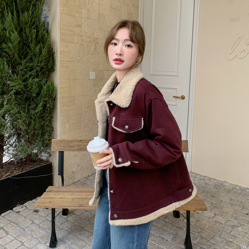 [现货]新品现货皮毛一体外套ZB179-822-P185K278,女装短外套,浙宝179