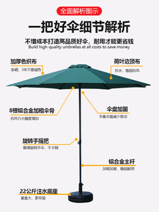 外伞庭院伞室外大阳太伞折告叠中外柱伞阳台广桌椅遮阳伞户摆户摊