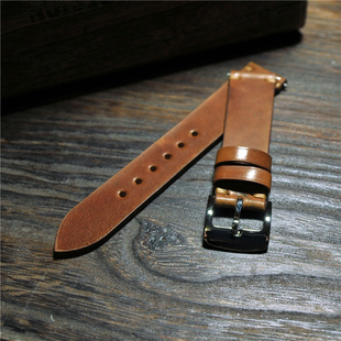 Retro Legend纯手工定制美国HORWEEN马臀皮复古表带