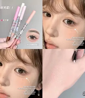 Cappuvini蝴蝶结卧蚕笔 双头阴影笔高光提亮自然化妆品学生党彩妆