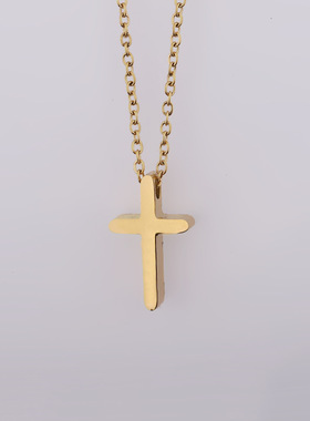 十字架吊坠简约百搭锁骨链女款
