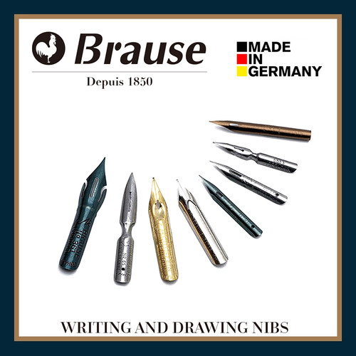 J.herbin蘸水笔英文书法笔尖