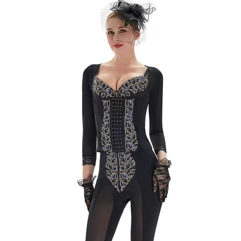 诗美诗婷郁金身材管理长款套装长袖长裤美容院旗舰