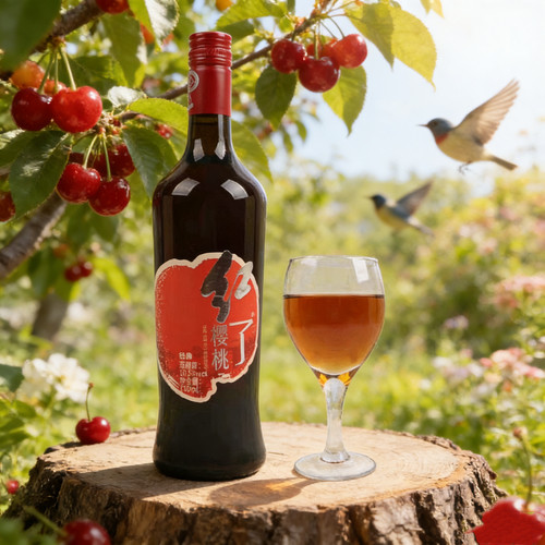连云港特色小樱桃酒红香溢樱桃红了经典款樱桃酒750ML10.5度单瓶