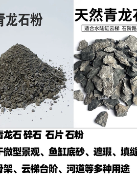 青龙石小碎石石粉云梯楼梯庭院造景铺路鱼缸造景装饰水陆缸焊接粉