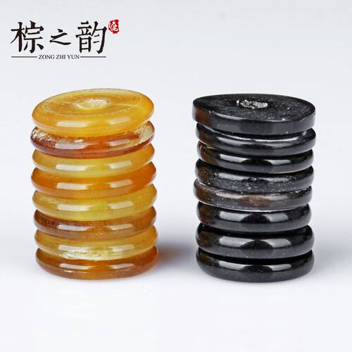 diy文玩精工佛珠星月菩提牦牛角