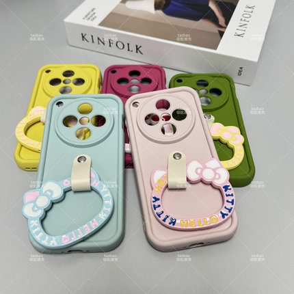 KT猫指环Find X8新款OPPO Reno13防摔12男女10手机壳K11软9硅胶8pro+马卡龙6高级x7可爱A58X适用A93S/a72套A1
