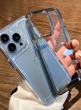 高级感透明亚克力适用K70小米13手机壳14 ultra简约12S个性11红米K60黑色K50至尊版K40s软边框Note13防摔pro+