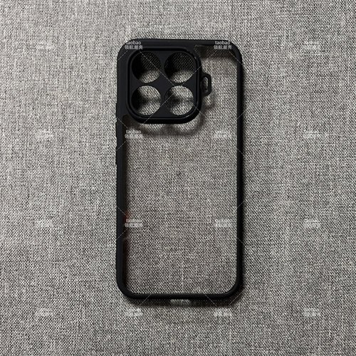 简约高级黑色边亚克力透明Find X9适用OPPO Reno15c/14/13PRO/12F手机壳K12s软边K13TURBO全包A3防摔5/6/8/2