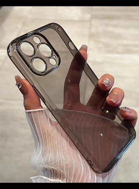 相框微凹槽直边适用IQOOZ9 TURBO手机壳IQOO NEO9SPRO水墨黑色NEO10/12透明8PRO软壳Z3硅胶U5e/U3全包7镜头Z6