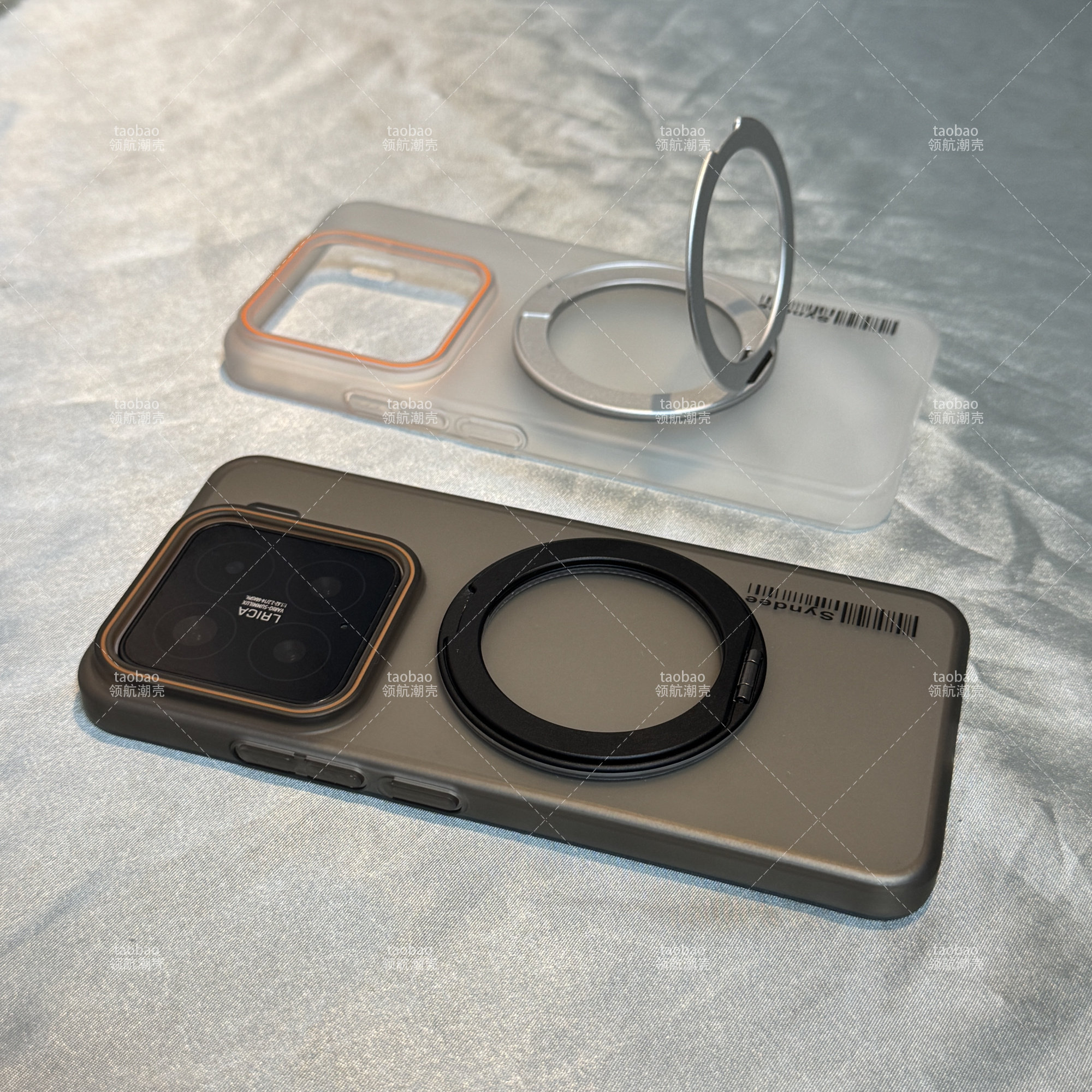 360°旋转金属磁吸支架三星S25冰雾S24手机壳S23+新款22超薄S21FE散热Note20 Ultra高级感男女大孔硬全包适用